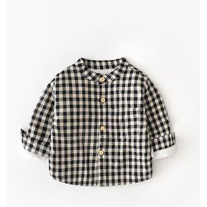 1 2 3 4 jaar Peuter Baby Shirts Mode Plaid Plus Fluwelen Lange Mouwen Jongens Tops Meisjes Shirts Kleding kids Blouse Kleding