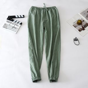 Fdfklak Pijama Hombre Katoen Linnen Losse Mannen Lente Herfst Pyjamabroek Casual 2022 Nachtkleding Broek Voor Man Broek