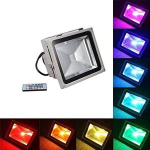 1 Pcs Reflector Led Rgb Schijnwerpers 20W 30W 50W Flood Verlichting IP65 Outdoor 85-265V spots + Afstandsbediening Spot Tuin