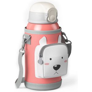 500Ml Zuigfles Roestvrij Staal Melk Thermos Voor Kinderen Geïsoleerde Fles Warm Water Warmer Lek-Poef Thermische cups