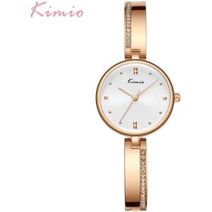 Kimio Vrouwen Horloges Luxe Strass Rose Goud Dames Horloge Roestvrij Staal Vrouwen Armband Horloge Quartz Vrouwelijke Klok
