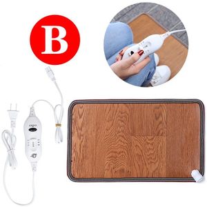 3 Style Verstelbare Lederen Verwarming Voet Mat Warmer Elektrische Verwarming Voeten Been Warmer Tapijt Thermostaat Home Office Warming Gereedschap