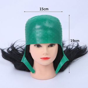 Salon Dye Siliconen Cap + Hook Siliconen Haar Hoogtepunten Cap Naald Herbruikbare Haarkleuring Cap Haarverf Hoed Hairstyling Tool