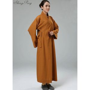 Chinese monnik gewaad oosterse gewaad monnik kostuum gewaad monnik zen boeddhistische monnik boeddhistische kleding kostuum shaolin CC137