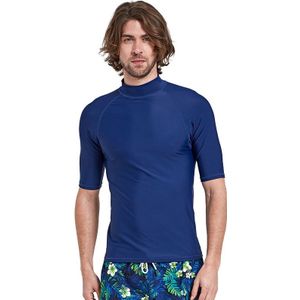 Sbart Deep Blue Korte Mouwen T Shirts Badmode Mannen Rash Guards Mannelijke Badpakken Zwemmen Surfen Zeilen Tops Baden Doen