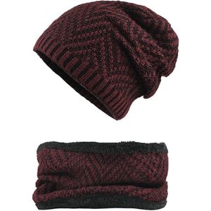 Winter Beanie Hoed Voor Mannen Vrouwen Muts Sjaal Warme Sjaal Muts Set Man Vrouw Hoed Sjaal Set Gebreide Winddicht Cap