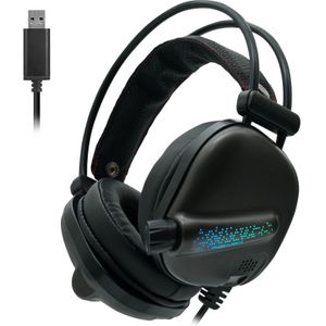 Cosbary Gaming Headset 7.1 Surround Sound met Microfoon RGB Light Wired Game Hoofdtelefoon voor PC Computer Laptop Xbox Een Gamer