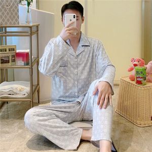 Xizou Lange Mouw Lange Broek Nachtkleding Pijama Mode Stijl Casual Stijl Man Kleding Nachtkleding Man Kleren Man Pyjama Sets