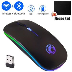 Rgb Licht Bluetooth Draadloze Muis Stille Oplaadbare Voor Android Pc Computer Macbook Ipad Backlit Muizen Laptop Accessoires