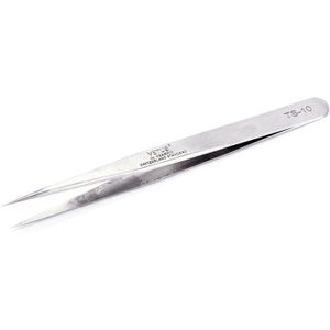 1pcs Nail Art Rvs Gel Plukken Tool Rhinestones Gem Decor Wimper Pincet Anti-statische Diy Hand Clip zilveren Pincet