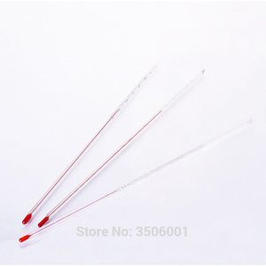 10 Pcs Rode Draad Glazen Staaf Thermometer, L. 200 Mm/300 Mm/500 Mm/1000 Mm, Rood Water, Rode Vloeistof Thermometer, alcohol Thermometer