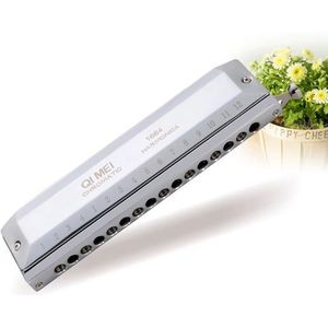 Qimei Chromatische Harmonica 16 Gaten 64 Tones Mond Orgel Instrumentos Sleutel C Professionele Chromatische Harp Muziekinstrumenten