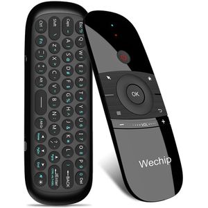 W1 2.4G Air Mouse Wireless Keyboard 6-Axis Motion Sense Ir Learning Afstandsbediening W/Usb-ontvanger voor Smart Tv Android Tv Box