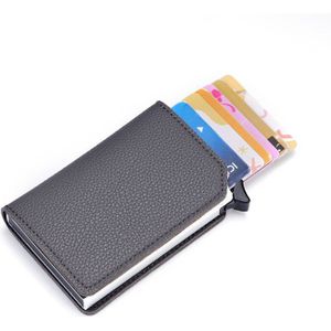 Bisi Goro Multi Carbon Fiber Anti-Diefstal Kaarthouder Rfid Pop-Up Smart Wallet Clutch Multi Mannen en Vrouwen Unisex Card Case