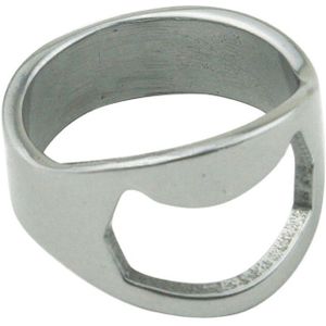 Unieke Creatieve Veelzijdige Roestvrij Staal Vinger Ring Ring-Vorm Bierfles Opener GQ999