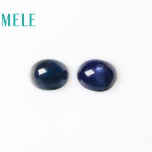 Natuurlijke Blauwe Saffier Losse Edelsteen Voor Sieraden Maken, 4X6-5X7mm 1.5-3 Ctct Ovale 2 Pcs Fijne Sieraden Diystones Met