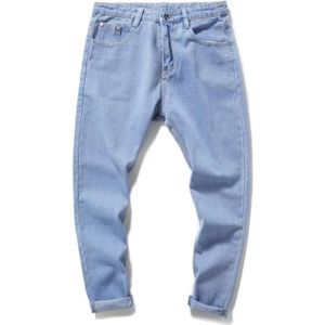 Streetwear S-2XL Plus Size Casual Heren Jeans Straight Stijl Gewassen Vintage Hoge Taille Denim Harembroek Herfst Jean Homme