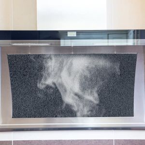 5Pcs Black Afzuigkap Extractor Activated Carbon Filter Katoen Voor Rook Uitlaat Ventilator Thuis Keuken Afzuigkap Onderdelen