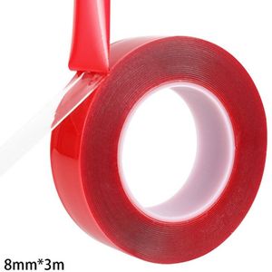 Non-marking Super Transparante Tape Dubbelzijdig Auto Tape 3M/Roll Automotive Dubbelzijdig Attachment tape