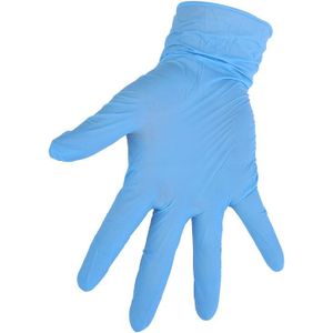 100 Pcs Blue Wegwerp Handschoenen Blauw Wegwerp Licht Poedervorm Vinyl Handschoenen Latex Labor Thuis Voedsel Catering Beschermende