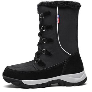 TaoBo Winter Vrouwen Laarzen met Bont Warm Pluche Mid-Kalf snowboots Waterdicht Antislip Size 35- 42 mannen Enkel Botas Mujer Warm Winte