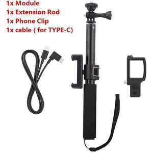 Telefoon Mount Module Extension Pole Staaf Selfie Stick Voor Fimi Palm Pocket Gimbal Stabilizer Kabel Voor Type-C Ios android Accessoire