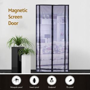 Magnetische Hordeur Cuttable Gordijn Netto Anti Insect Mesh Fly Screen Mug Bescherming Netto Magneet Gordijnen Voor Deuren Windows