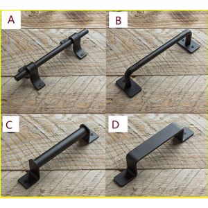 Zwarte Land Schuur Schuifdeur Pull Hardware Antieke Vintage