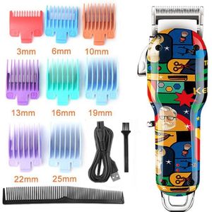 Kemei Elektrische Tondeuse Trimmer Voor Mannen Professionele Elektrische Tondeuse Draadloze Trimmer Lcd Display Haar Snijden