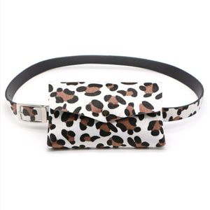 Leopard Gedrukt Taille Fanny Pack Belt Tassen Pouch Reizen Hip Bum Bag Vrouwen Mini Portemonnee