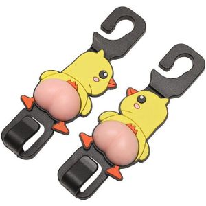 2 Stks/set Universele Auto Cartoon Dieren Hangers Auto Seat Hoofdsteun Mount Opslag Haken Rugleuning Haken Auto Accessoires