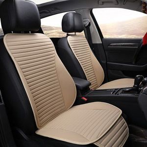 Gloednieuwe Eenvoudig Schoon Niet Beweegt Auto Zitkussen, voor Kia Rio Universele Pu Lederen Anti Slide Zetels Cover Water Proof D1 X30