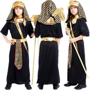 Egypte Prins Koning Egyptische Farao Kostuum Kids Jongen Halloween Kerst Maskerade Fantasia Fancy Dress Kinderen Cosplay Kleding