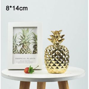Nordic Keramische Ananas Opslagtank Aromatherapie Kaars Opslag Container Stofdicht Cover Creatieve Ambachten Desktop Opbergdoos