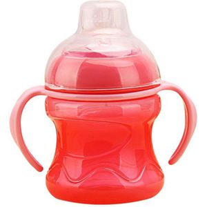 Qshare Baby Melkpoeder Fles Voeden Drinken Water Stro Handvat Fles Mamadeira Sippy Training Cup Babyvoeding Cup 280Ml