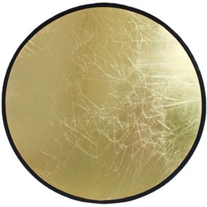110Cm Houvast Multi Opvouwbare Draagbare Disc Light Reflector Voor Fotografie Studio 2 In 1 Goud En Zilver