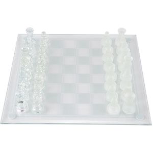 8 Inch Internationale Schaakspel, Compleet Glas Schaakspel 32 Stukken Game & Board Spelen