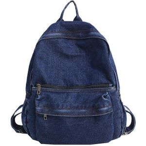 Casual Schooltas Eenvoudige Denim Tas Retro Schoudertas Mannen En Vrouwen Schooltas College Stijl Schooltas Rugzak