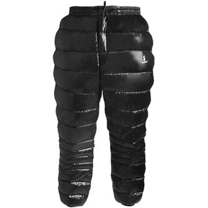 Winter Wit Ganzendons Broek Skiën Broek Thermische Waterdichte Down Broek Voor Outdoor Reizen Bergsport Camping Skiën