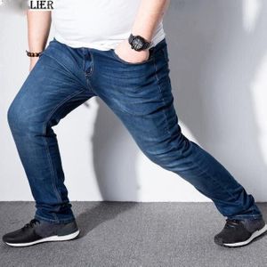 Mannen Jeans Broek Stretch Grote Maat Grote Maat 6XL 7XL 8XL 9XL Herfst Klassieke Casual Jeans Home 44 46 48 Elastische