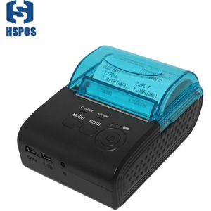 Pos 58mm thermische draagbare bill printer bluetooth android mobiele ontvangst printer seriële usb-poort HS-590A met een jaar garantie