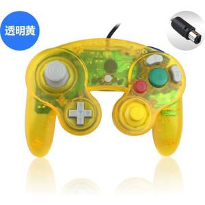 Transparante kleur Voor N-G-C gamepad Een Knop Wired Game Controller joystick voor G-ameC-ube voor G-C
