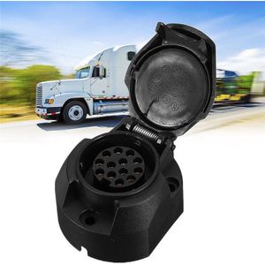 Waterdichte Socket 13 Pin Adapter Voor Trailer Trekhaak Caravan Vrachtwagen 12V 1Pcs