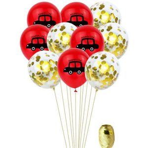 Taoqueen Cartoon Hoed Auto Ballonnen Multicolor Confetti Ballon Bruiloft Ballons Verjaardagsfeestje Decoratie