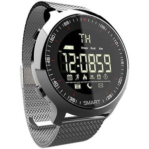 Smart Horloge EX18 Sport 5ATM Waterdicht Stappenteller Tracker Bericht Herinnering Bluetooth Outdoor Zwemmen Mannen Gps Smartwatch Wristba