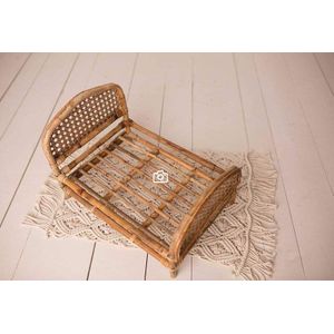 Props Geweven Rotan Frame Rotan Stoel Pasgeboren Baby Bed Fotografie Props