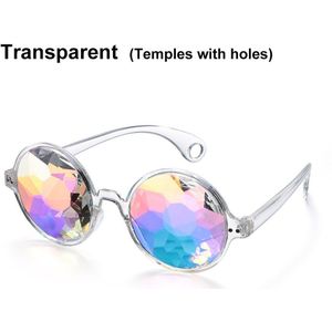 Caleidoscoop Bril Regenboog Prisma Diffractie Crystal Lenzen Zonnebril Festivals Eyewear Voor Party Night Club Kostuum