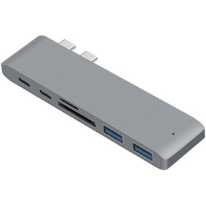 Usb 3.1 Type-C Hub Adapter 4K Thunderbolt 3 Usb C Hub Met Hub 3.0 Tf Sd reader Slot Pd Voor Macbook Pro/Air