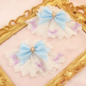 Originele Handgemaakte Prachtige Kant Mouwen Lolita Boog Pols Ornamenten Sweet Lolita Kleine Objecten