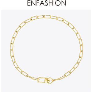 Enfashion Ketting Voor Vrouwen Goud Kleur Rvs Choker Kettingen Mode-sieraden Vrienden Collares P3073